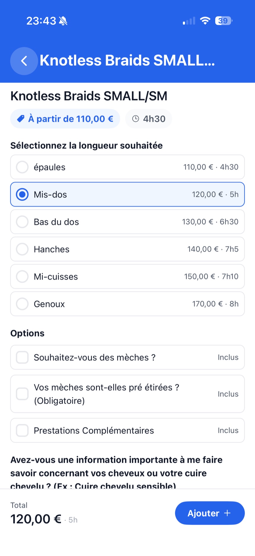 Demi-jambes + maillot + sourcils, en une réservation.